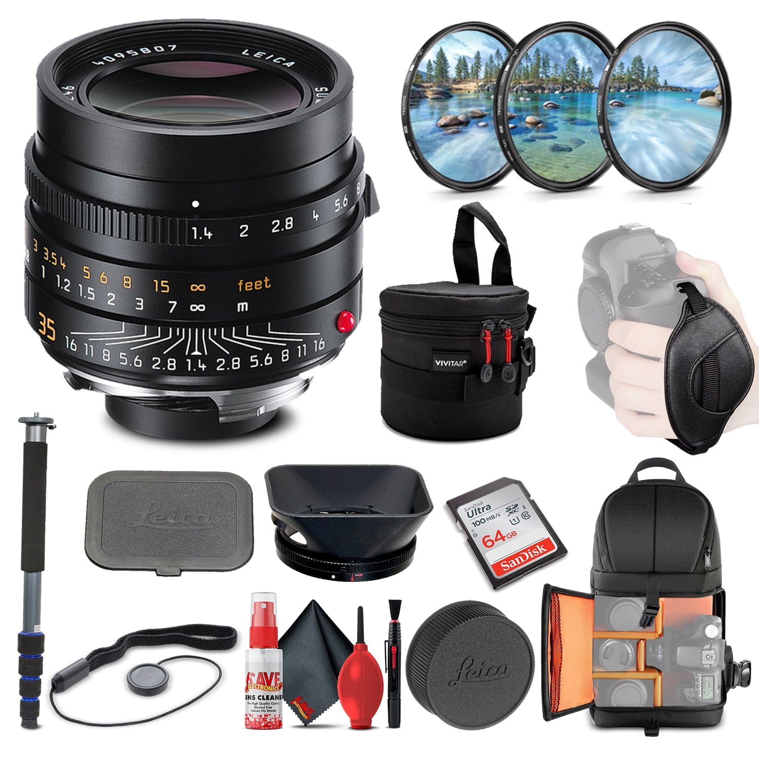 Leica Summilux-M 35mm f/1.4 ASPH. Lens (Black) (11663) + Leica Summilux-M 35mm f/1.4 ASPH. Lens (Black) (11663) +