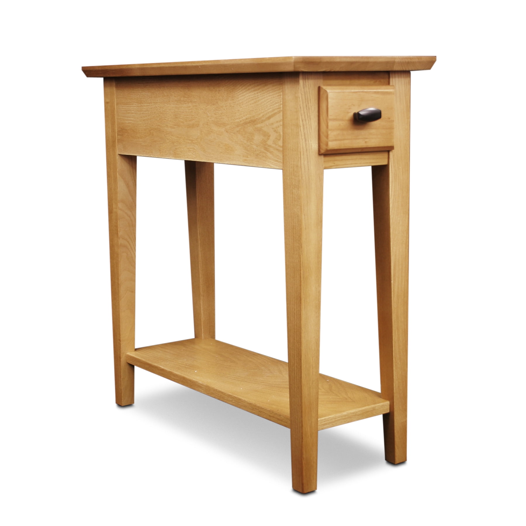 Leick Home 10071-DS One Drawer Narrow Side Table with Shelf, Desert ...