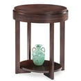 thumbnail image 1 of Leick Home 10107-CH Oval End Table with Shelf, Chocolate Cherry, 1 of 16