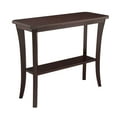 thumbnail image 1 of Leick Home Boa Solid Wood  Console Hall Stand with Shelf, Chocolate Cherry, 1 of 20
