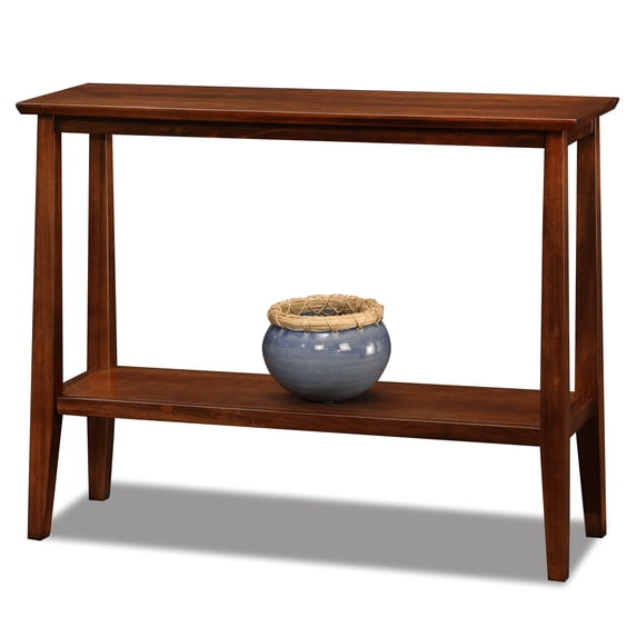 Leick Home 10432 Delton Console Hall Stand with Shelf, Sienna