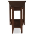 thumbnail image 1 of Leick Home 10502 Laurent Recliner Wedge Table with Shelf, Chocolate Cherry, 1 of 18
