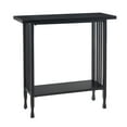 thumbnail image 1 of Leick Home Ironcraft Rustic Console Table with Shelf, Black Wash, 1 of 14