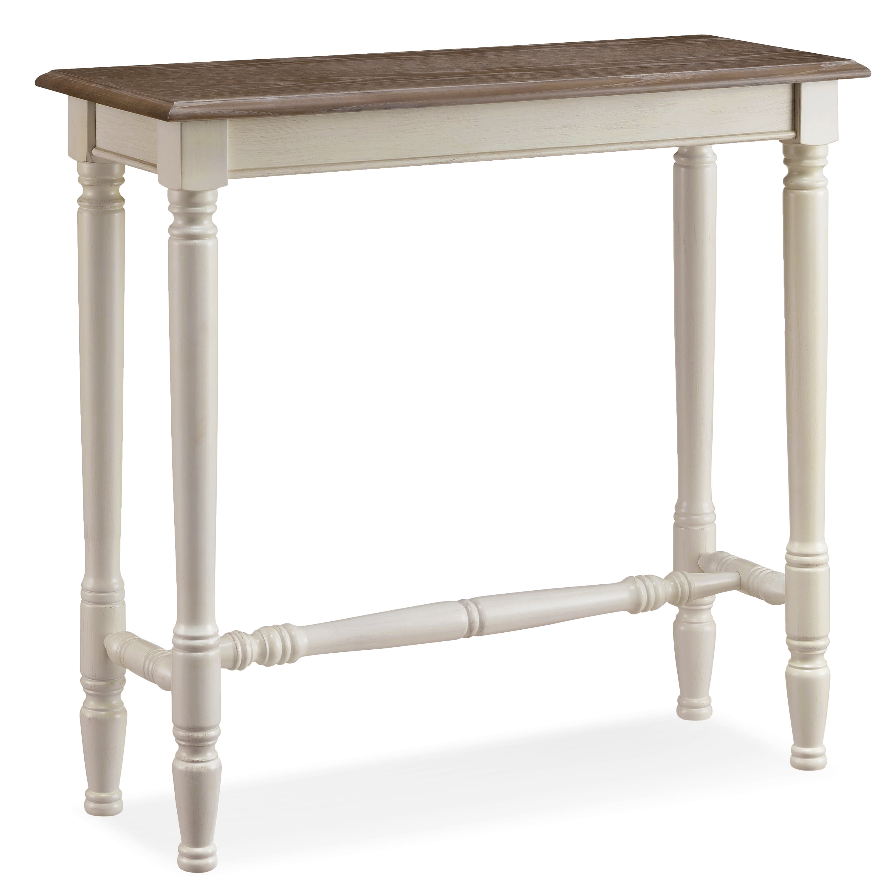 Toscana Ecru and Otter Two-Tone Console Table with Storage