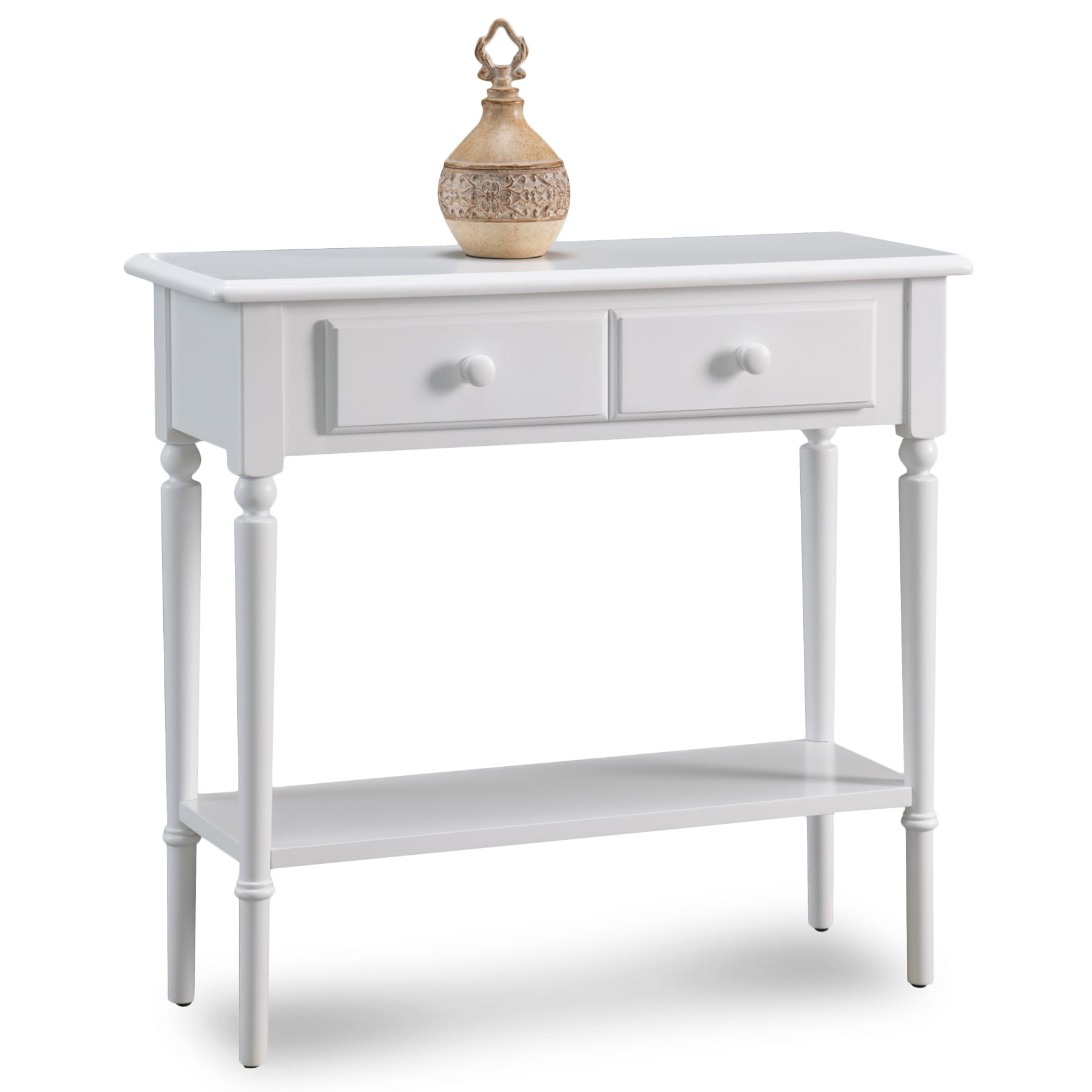 Leick Home Coastal Narrow Hall and Sofa Table, 30x11x28, Orchid White ...