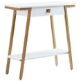 thumbnail image 1 of Leick Home Empiria Wood and Metal Console Table with Drawer, White/Gold, 1 of 24