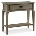 thumbnail image 1 of Leick Home 22032-GR Stratus One Drawer Condo/Apartment Hall Console with Shelf, Smoke Gray Wash, 1 of 24