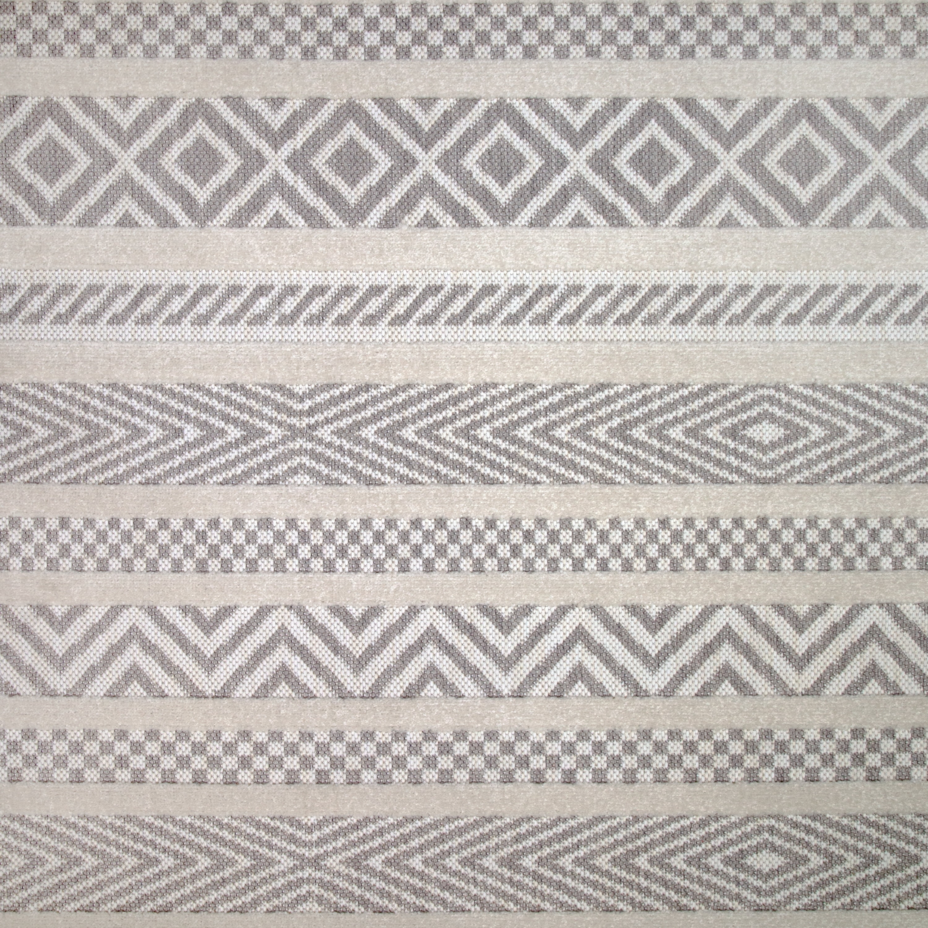 Leick Home 596494 Everald Multi-Pattern Indoor Outdoor Area Rug Rectangle 6'7"x9'6"