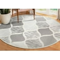 thumbnail image 1 of Leick Home 596585 Laurus Quatrefoil Indoor Outdoor Area Rug Round 5'3", 1 of 18