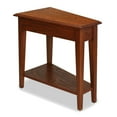 thumbnail image 1 of Leick Home 9035-MED Recliner Wedge Table with Shelf, Medium Oak, 1 of 13