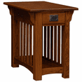 thumbnail image 1 of Leick Home Mission Impeccable Solid Wood Storage End Table, Medium Oak, 1 of 21
