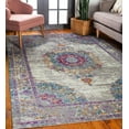 thumbnail image 1 of Leick Home Oryn Vintage Multicolor Medallion Boho Chic Area Rug, 7'10" x 10', 1 of 21