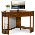thumbnail image 1 of Leick Home Corner Computer Desk in Rustic Oak and Slate, 48-Inch, 1 of 7