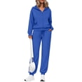 thumbnail image 1 of Leidass Womens 2 Piece Tracksuit Set Zip Up Hoodie and Jogger Pants Casual Lounge Set Long Sleeve Hooded Sweatshirt Royal Blue 2XL, 1 of 6