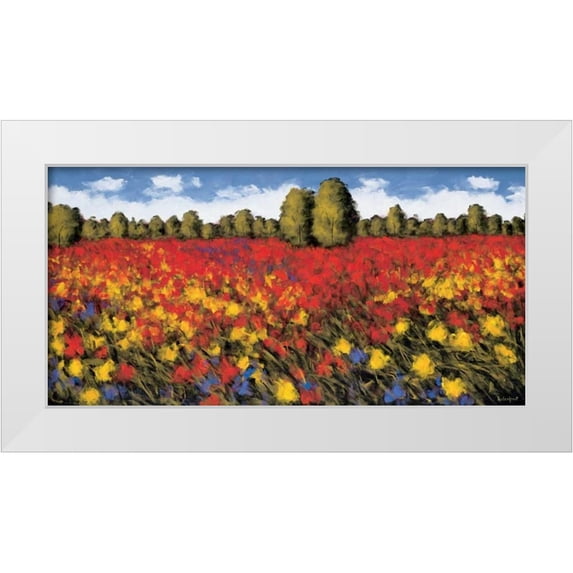 Leidenfrost, Wayne 24x14 White Modern Wood Framed Museum Art Print Titled - Summer Splendor