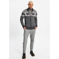 thumbnail image 1 of Elegant Men's Cardigan With Norwegian Pattern and Zipper - Ecru, 1 of 10