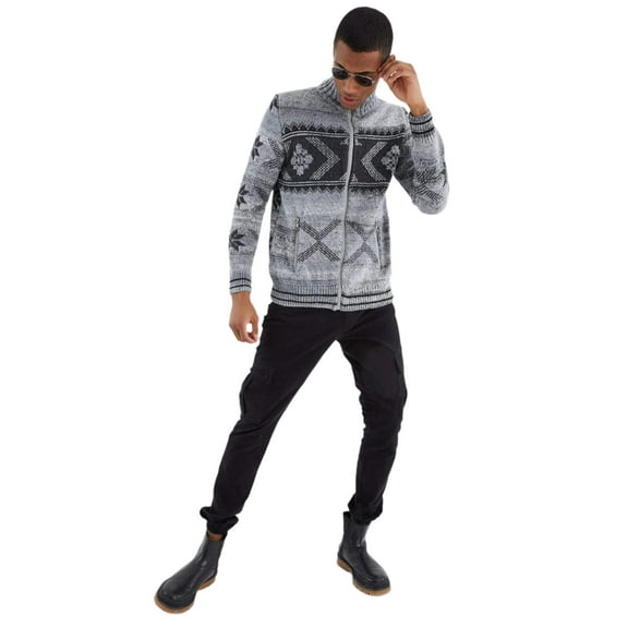 Leif Nelson Men's Cardigan With Zipper – Norwegian Style