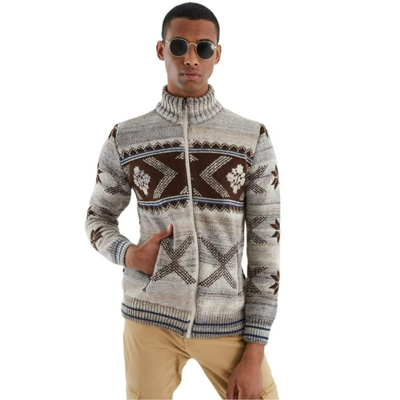 Leif Nelson Men's Cardigan With Zipper – Norwegian Style