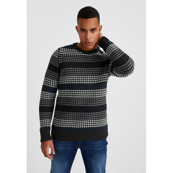 Leif Nelson Men's Knit Sweater With Crew Neck