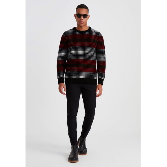 Leif Nelson Men's Knit Sweater With Crew Neck