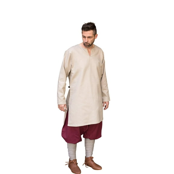 Leif Viking Undertunic in Hemp, size: Small | Cotton by Medieval Collectibles