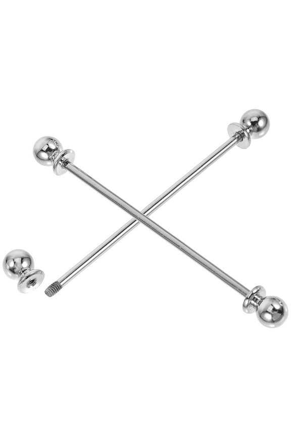 2pcs Men Shirt Collar Bar Pins Mens Suit Necktie Pins Shirt Collar Stay Pins Metal Pins