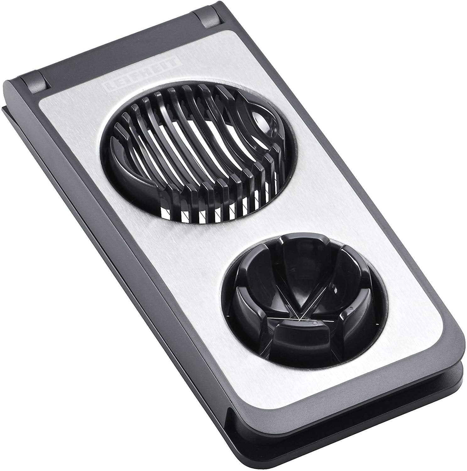 Leifheit Gourmet 3-in-1 Egg Slicer, Black