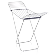 Leifheit Siena 180 Classic Lightweight Foldable Clothes Drying Rack, Silver