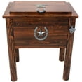 thumbnail image 1 of Leigh Country 54 Qt Char-log Wood Outdoor Patio Cooler, Brown, 1 of 5