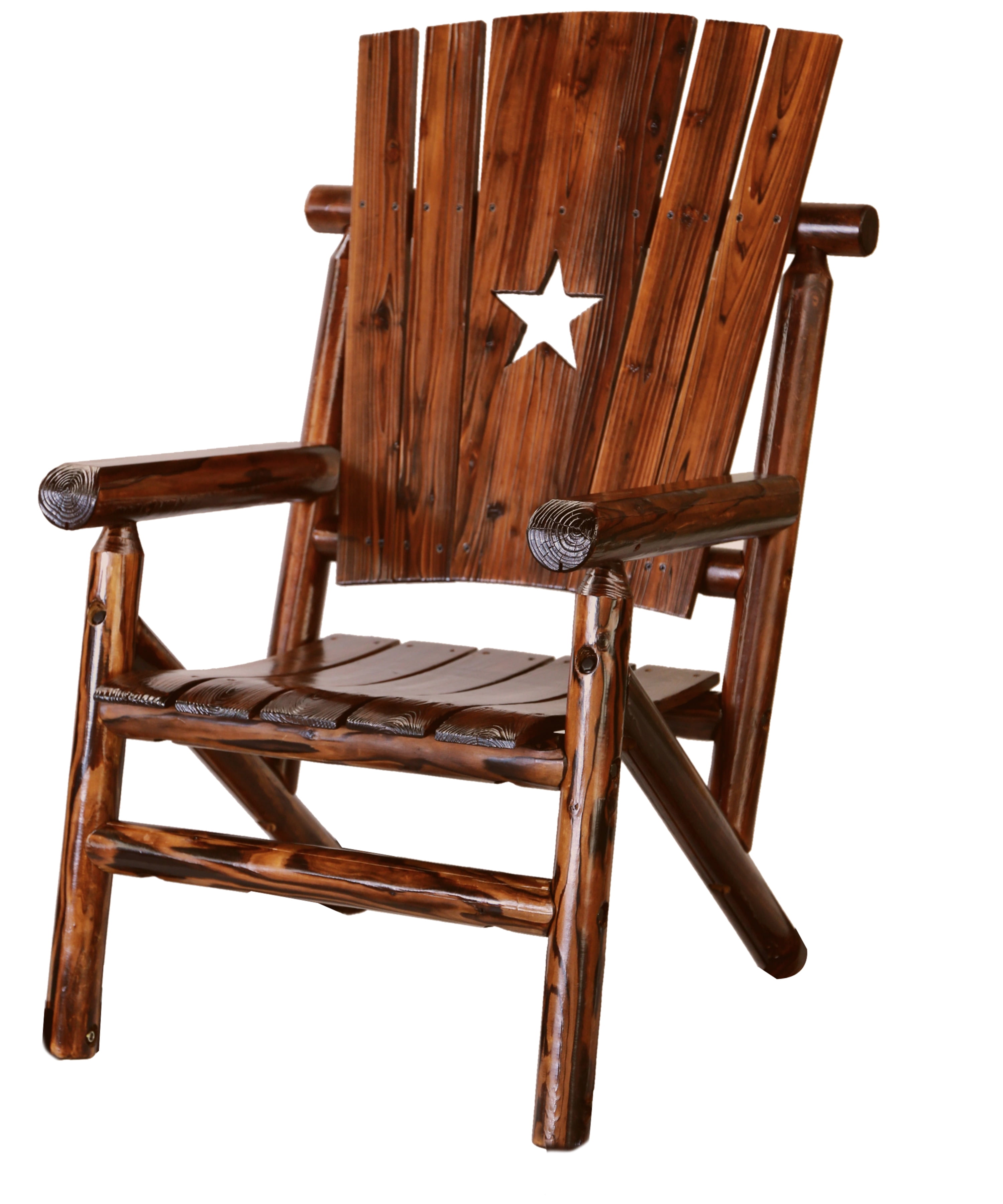 Leigh Country Charlog Outdoor Arm Chair With Star Cut Out Brown
