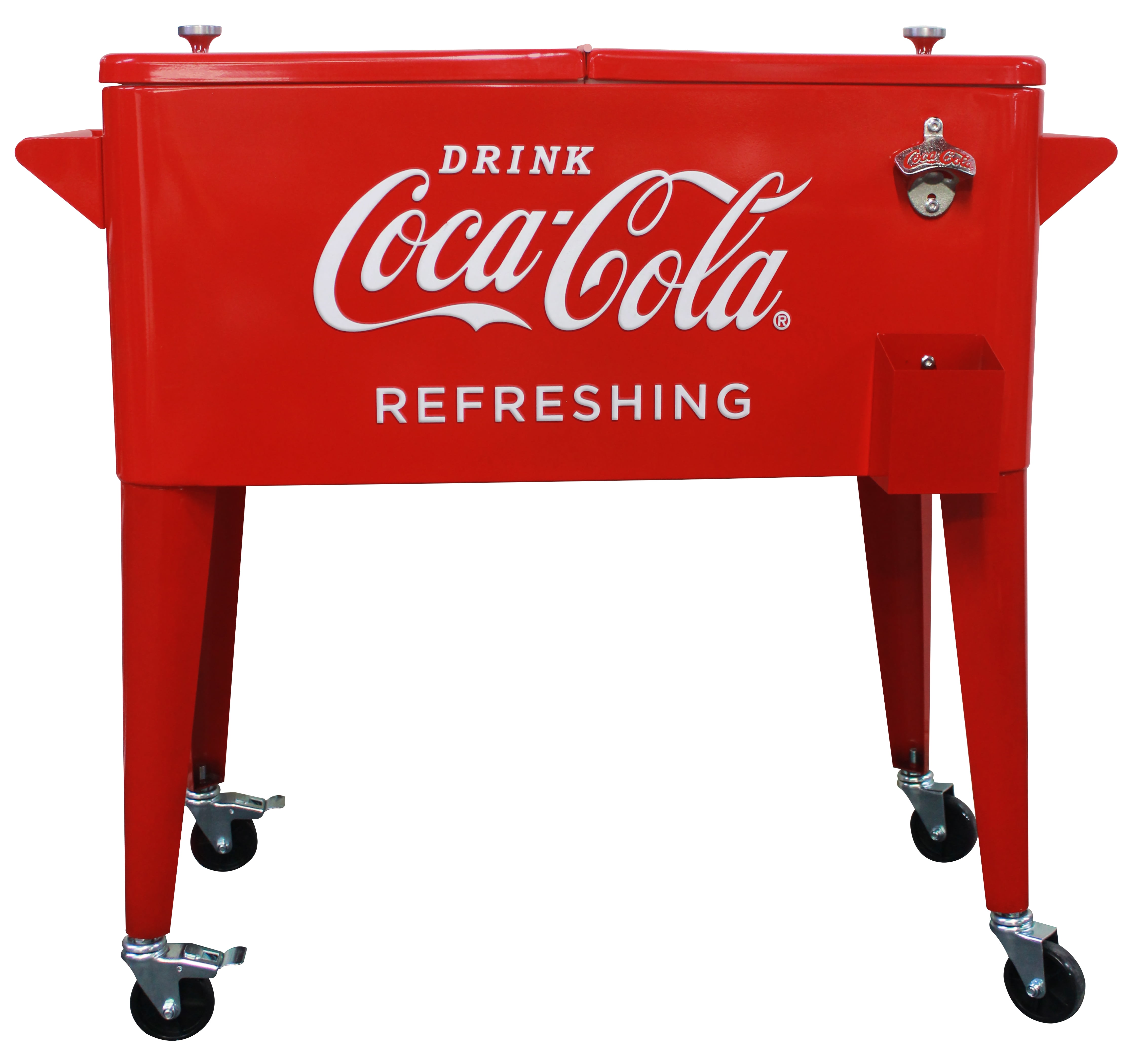 Leigh Country Coca-Cola Metal Outdoor 80 Qt. Rolli