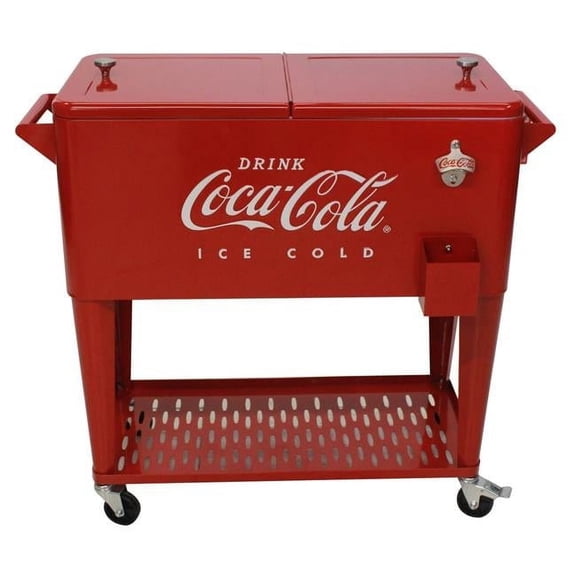 Leigh Country  Leigh Country Coca-Cola Embossed Retro ICE COLD 80 qt. Cooler with Tray