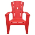 thumbnail image 1 of Leigh Country Outdoor Adirondack Chair with Star, Phone, Cup Holder, 250 lbs,  Red, Resin, 1 of 6