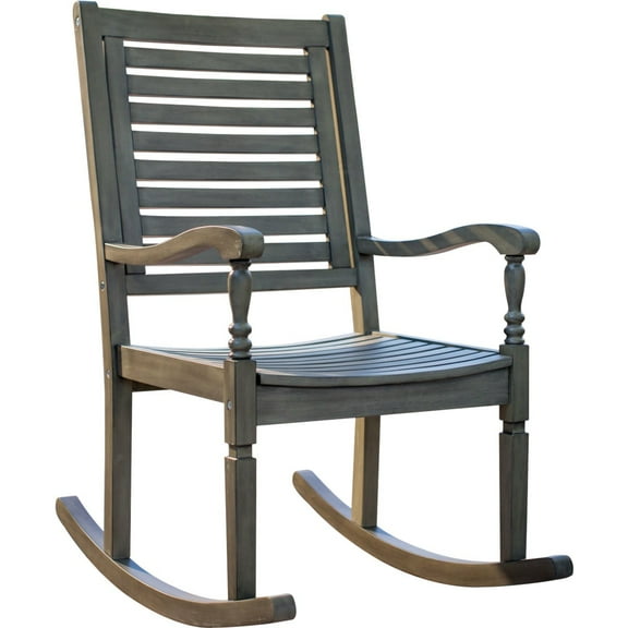 Leigh Country Sequoia Bayhouse Gray Acacia Wood Rocking Chair TX 36190