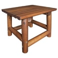 thumbnail image 1 of Leigh Country TX 36010 Amber-Log Adult Outdoor Rectangular Patio End Table - Brown, 1 of 6