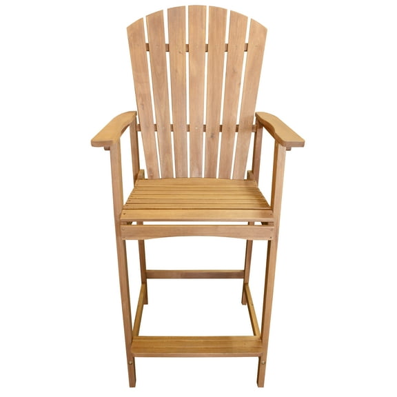 Leigh Country TX 36212 Tall Wood Adirondack Chairs - Natural Color
