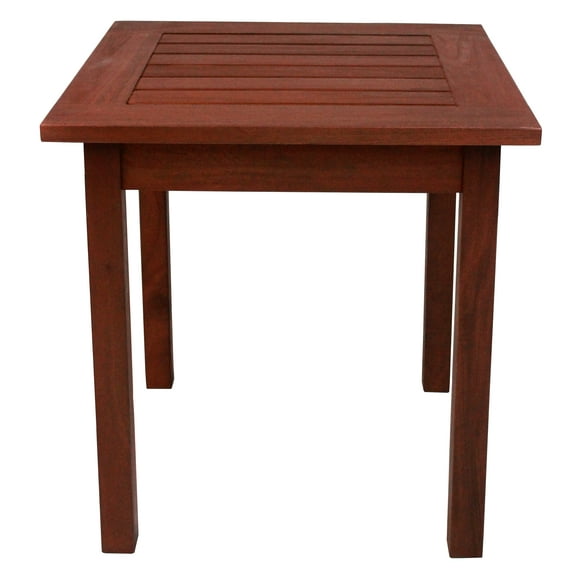 Leigh Country TX 85180 Heartland End Table - Natural Brown Oil Stain Square