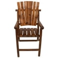 thumbnail image 1 of Leigh Country TX 93730 Char-Log Wood Adult Outdoor Bar Height Armchair-Brown, 1 of 5