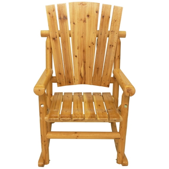 Leigh Country TX 95100 Aspen Outdoor Wood Adult Rocker - Natural