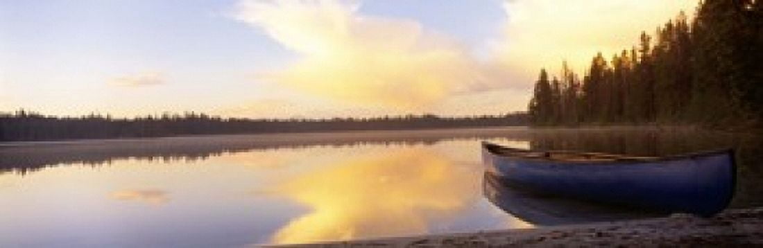 Leigh Lake Grand Teton Park Wyoming USA Canvas Art - Panoramic Images (18 x 6)