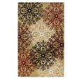 thumbnail image 1 of Leigh Modern Polypropylene Floral Medallion Indoor High Traffic Area Rug - 2' x 3', Gold, 1 of 3