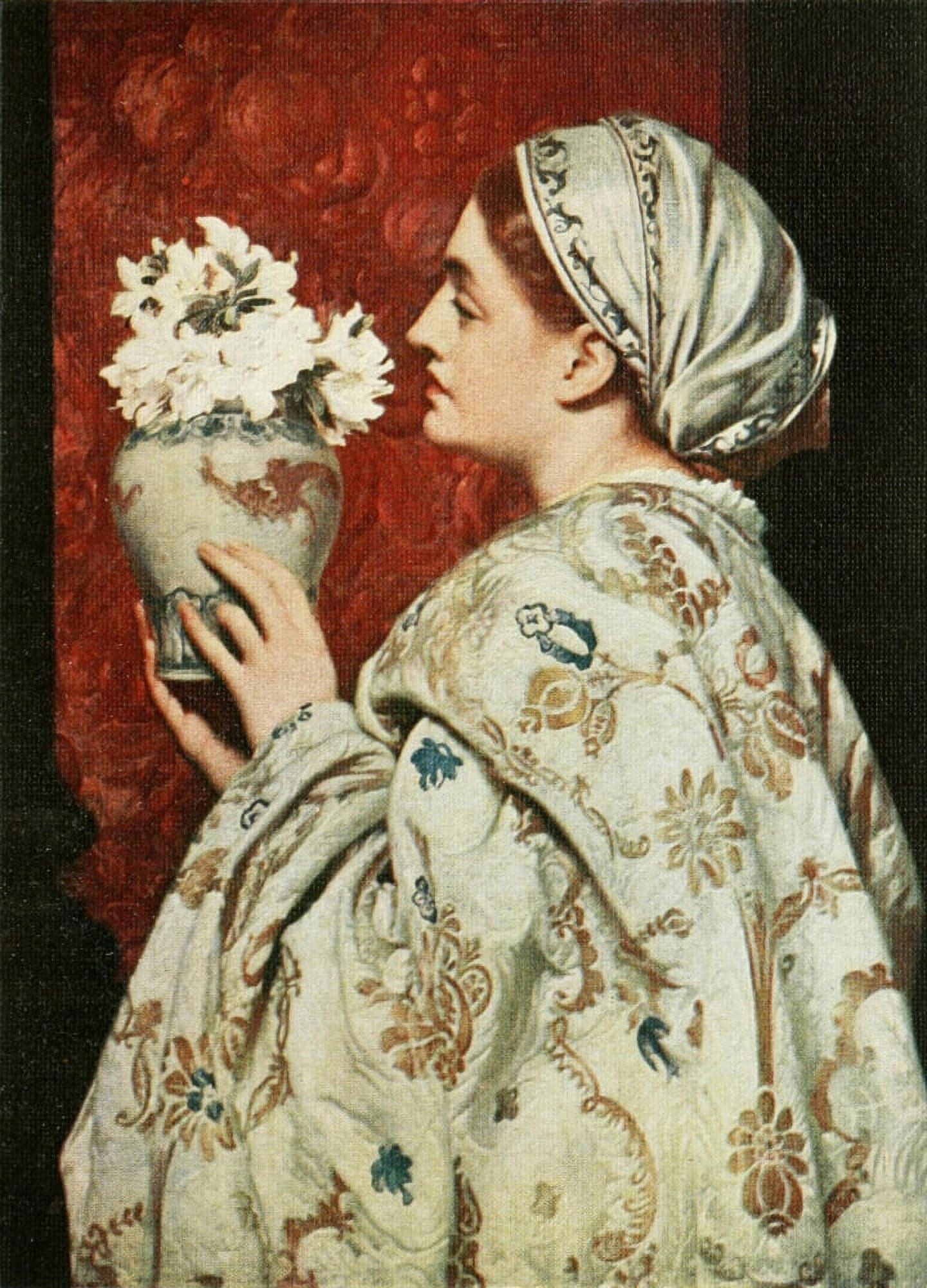 Leighton 1908 A Noble Lady of Venice Canvas Art - Lord F Leighton (18 x 24)