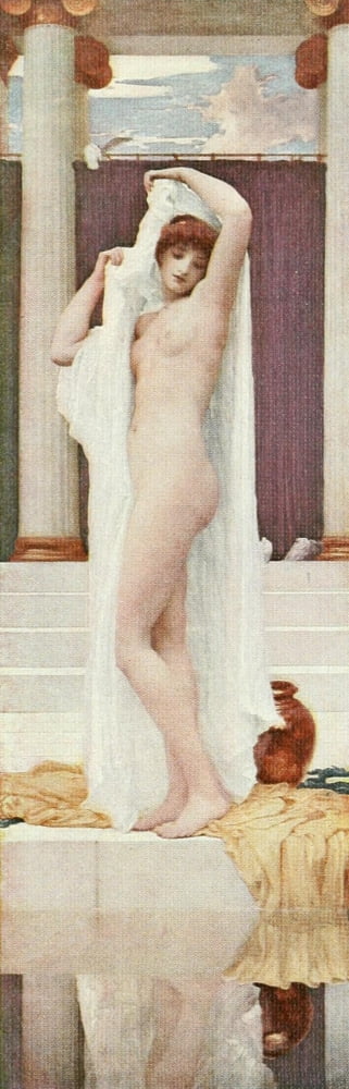 Leighton 1908 The Bath of Psyche Canvas Art - Lord F Leighton (24 x 36)