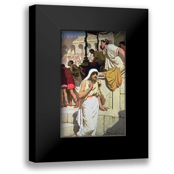 Leighton, Edmund Blair 10x14 Black Modern Framed Museum Art Print Titled - The Gladiators Wife