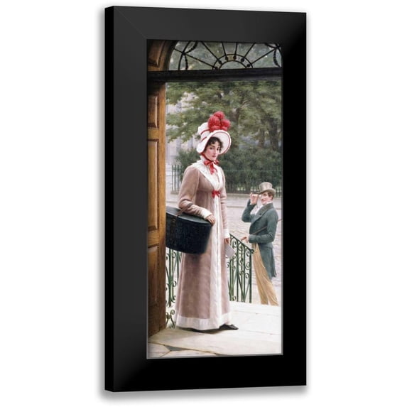 Leighton, Edmund Blair 10x18 Black Modern Framed Museum Art Print Titled - A Source of Admiration