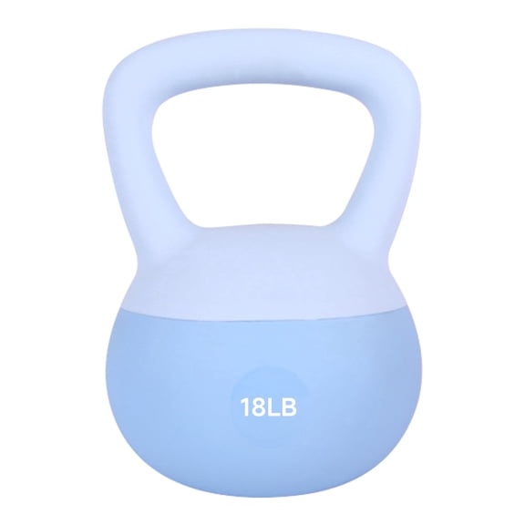 Leikefitness Soft Kettlebells, Steel Shot Filled Weights for Women and Men, Color Coded Anti Slip Soft Kettlebells, Home workout