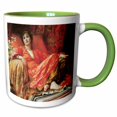 thumbnail image 1 of 3drose, Leila by Sir Frank Dicksee, 11oz Two-tone Green Mug, 1 of 6