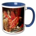 thumbnail image 1 of 3drose, Leila by Sir Frank Dicksee, 15oz Two-tone Blue Mug, 1 of 6