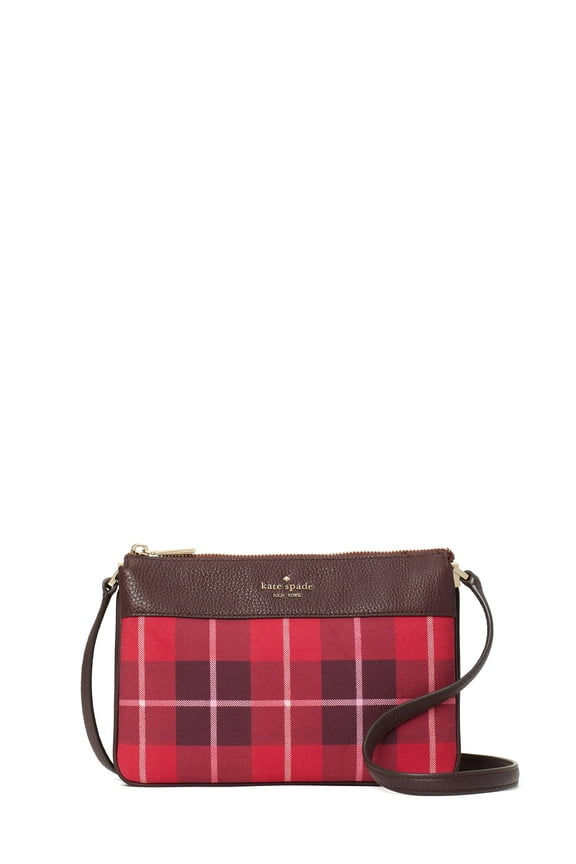Leila Plaid Triple Gusset Crossbody