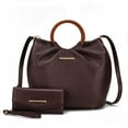 thumbnail image 1 of Leilani Vegan Leather Tote Bag with Wallet - 2 pieces by Mia K, 1 of 15